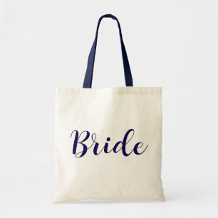 Sac fourre-tout Chic Bride avec écriture cursive –