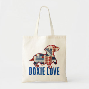 Sac fourre-tout chien teckel mignon