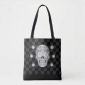 Sac fourre-tout Chrome Calavera (Rose blanche) (Devant)