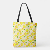 Sac fourre-tout citron jaune Design moderne (Dos)