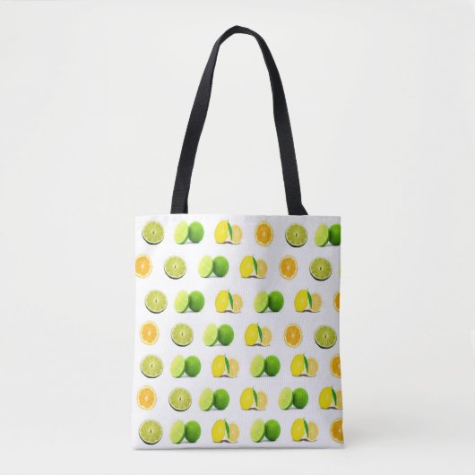 Sac fourre-tout Citron, Lime et Oranges (Devant)