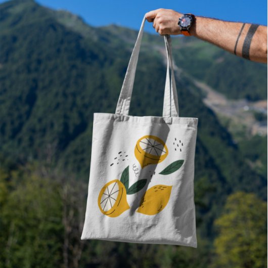 Sac fourre-tout citrons