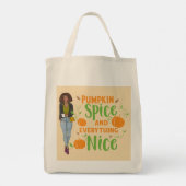 Sac fourre-tout citrouille épice (Dos)