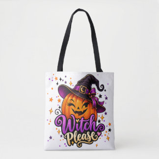 Sac fourre-tout Citrouille Halloween Witch Please