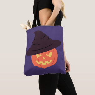 Sac fourre-tout Citrouille Orange Retro - Hallowee