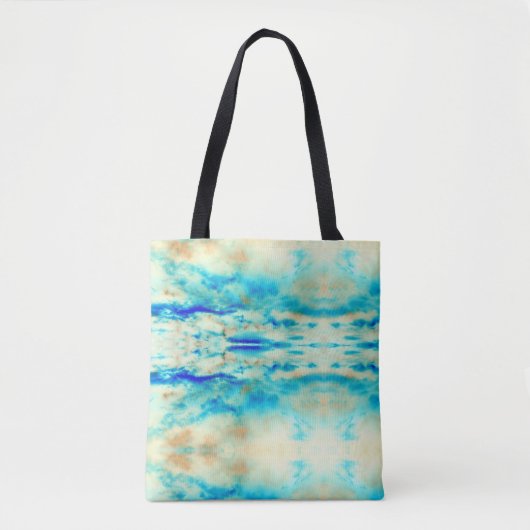 sac fourre-tout classe crème d'art Abstrait bleu t
