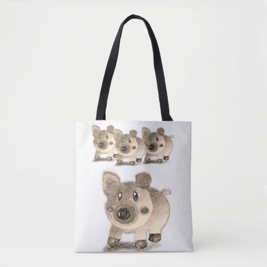 Sac fourre-tout cochon (Devant)