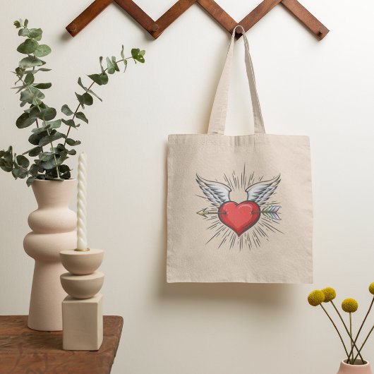 Sac fourre-tout Coeur avec ailes