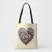 Sac fourre-tout coeur d'amour (Devant)