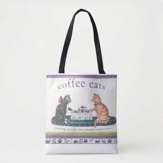 Sac fourre-tout Coffee Cats (Devant)