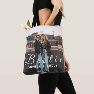 Sac fourre-tout collage photo de meilleure amie –