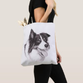 Sac fourre-tout Collie frontalier (De près)
