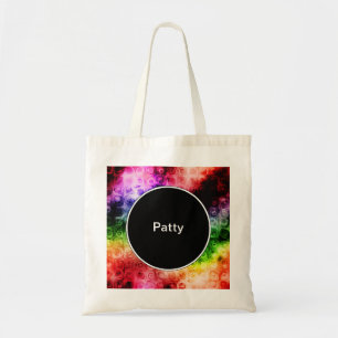 Sac fourre-tout coloré à monogramme