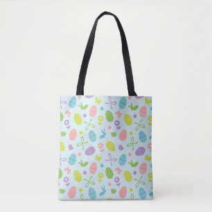 Sac fourre-tout coloré au motif   de ressort de