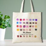 Sac fourre-tout coloré de l'enseignant personnalis<br><div class="desc">Ce sac est décoré d'un motif couleur aquarelle coloré et est dédié au meilleur professeur du monde. Facile à personnaliser. Pour modifier davantage, utilisez l'outil de conception pour modifier la police, la taille de police ou la couleur. Parce que nous créons notre oeuvre, vous ne trouverez pas cette image exacte...</div>