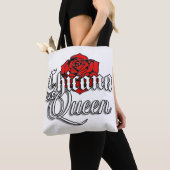 Sac fourre-tout commercial Chicana Queen Red Rose (De près)