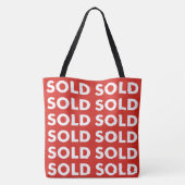 Sac fourre-tout commercial Red Sold (Dos)
