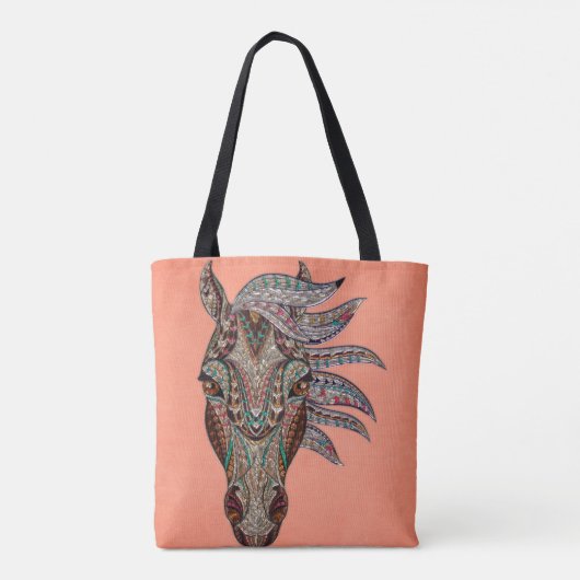 Sac fourre-tout complexe à visage de cheval (Dos)