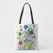 sac fourre-tout coquelicots sauvages (Devant)