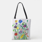 sac fourre-tout coquelicots sauvages (Dos)