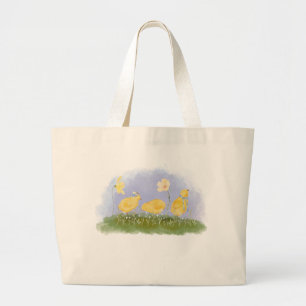 Sac fourre-tout Coquette Spring Chicks and Daisies