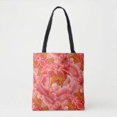 Sac fourre-tout Coral Peonies (Devant)