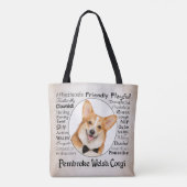 Sac fourre-tout Corgi Traits (Dos)