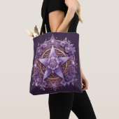 Sac fourre-tout Coven Essentials - Purple Pentacle (De près)