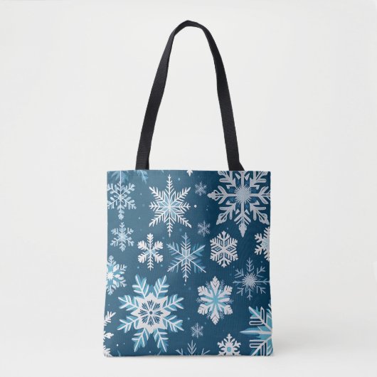 sac fourre-tout cristaux de flocon de neige (Devant)