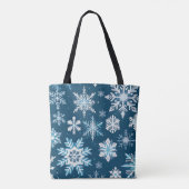 sac fourre-tout cristaux de flocon de neige (Dos)