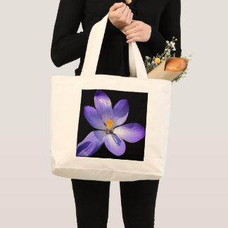 sac fourre-tout d'achat de fleurs pourpres