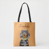 Sac fourre-tout Dachshund Business Man (Devant)