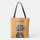 Sac fourre-tout Dachshund Business Man (Dos)