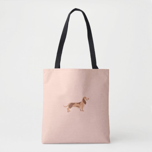 Sac fourre-tout dachshund chien mignon (Devant)