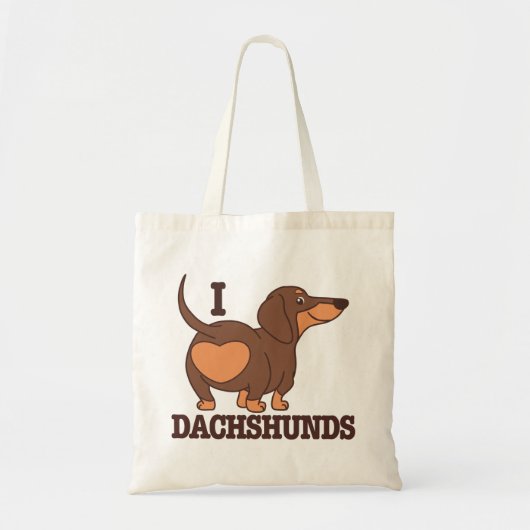 Sac fourre-tout Dachshund Love Dog (Devant)