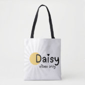 Sac fourre-tout Daisy Vibes Only (Devant)