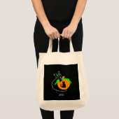 Sac fourre-tout d'alimentation Citrouille de chat (Devant (produit))