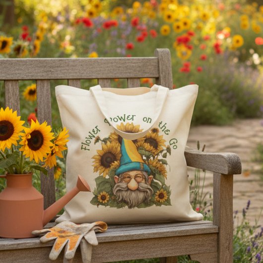 Sac fourre-tout d'alimentation en fleurs sur Go