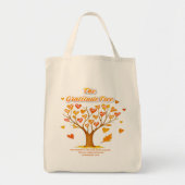 sac fourre-tout d'alimentation 'Gratitude Tree' (Devant)