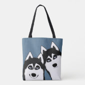 Sac fourre-tout d'Allover Huskies (Dos)