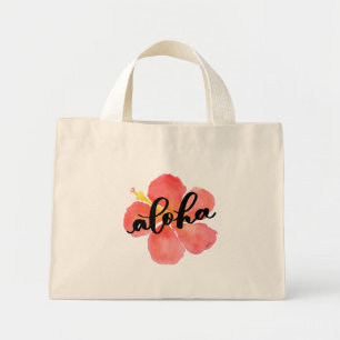 Sac fourre-tout d'Aloha avec la fleur de l'Hibiscu