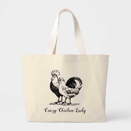 Sac fourre-tout dame poule folle (Devant)