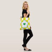 Sac fourre-tout damier (Sur le modèle)