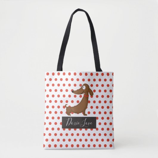 Sac fourre-tout d'amour Dachshund (Doxie) (Devant)