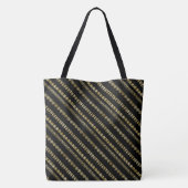 Sac fourre-tout d'amusement Black et Gold Chic (Dos)