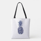 sac fourre-tout d'ananas bleu indigo (Dos)