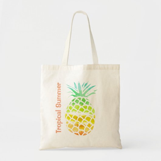 Sac fourre-tout d'ananas coloré (Devant)