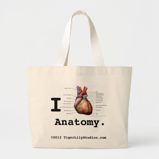 Sac fourre-tout d'anatomie du coeur (Devant)