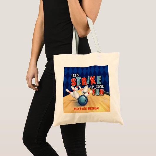 Sac fourre-tout d'anniversaire de Bowling (Devant (produit))