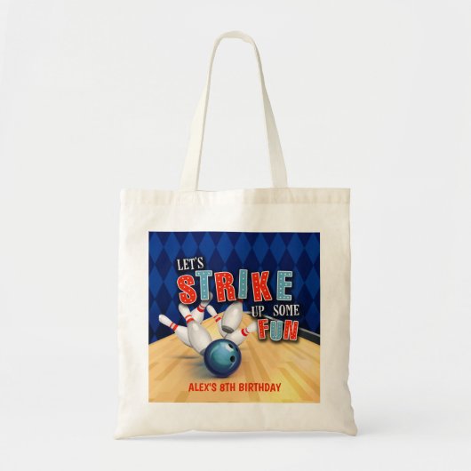 Sac fourre-tout d'anniversaire de Bowling (Devant)